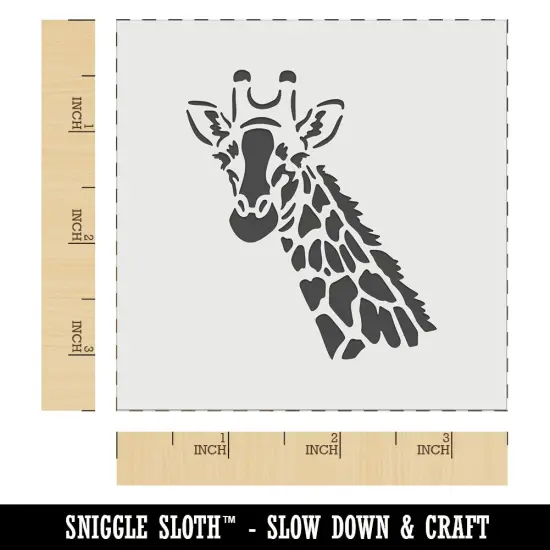 Giraffe Face Wall Cookie DIY Craft Reusable Stencil {6}
