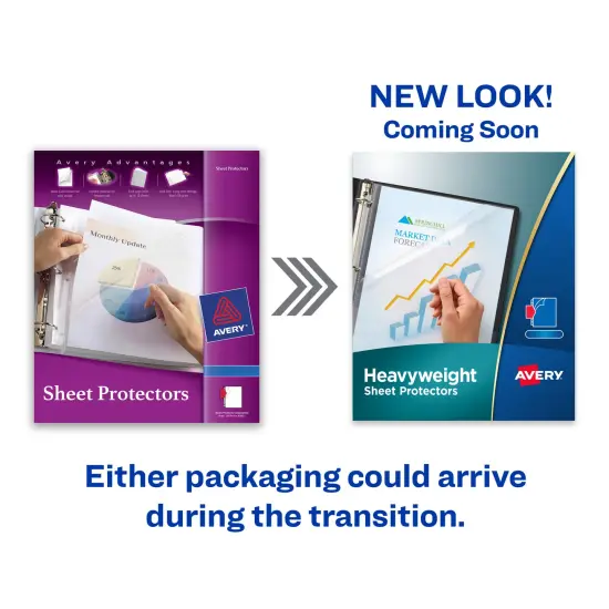 Avery Diamond Clear Page Protectors for 3 Ring Binders, 10 Document Protectors Per Pack, 4 Packs, 40 Protectors Total (74084) {2}