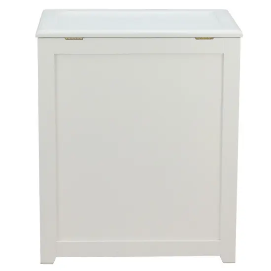 Oceanstar Storage Laundry Hamper, White {6}