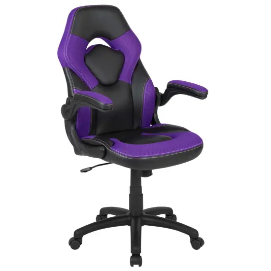 Emma and Oliver Z100 Gaming Chair Racing Office Ergonomic Computer PC Adjustable Swivel Chair Purple {1}