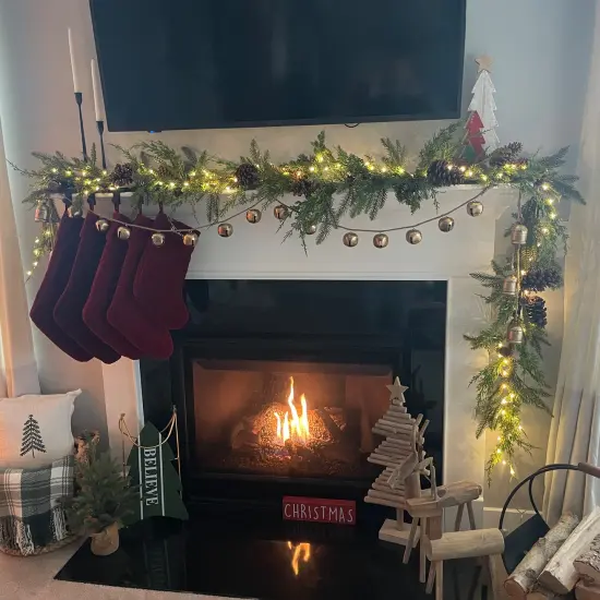 Northlight 5' Mixed Pine and Pinecone Artificial Christmas Garland Unlit Green {7}