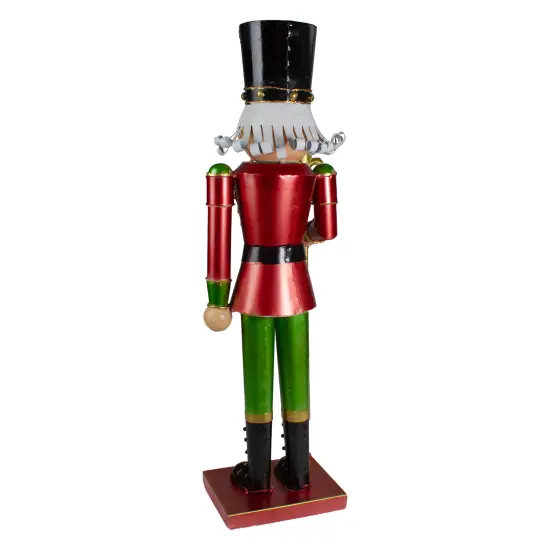 Northlight 23.75" Red and Green Metal Nutcracker Soldier Christmas Decoration {5}