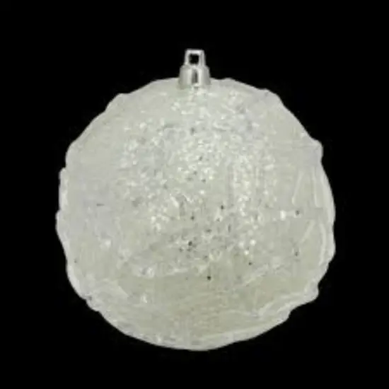 Select Artificials Winter Clear Shatterproof Christmas Ball Ornament 3.25" (80mm) {3}