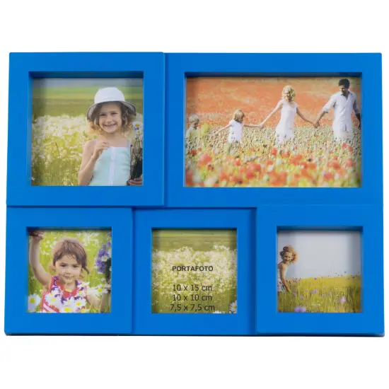 Northlight Multi Sized Photo Puzzle Picture Frame Wall Collage - 11.5 - Blue {4}