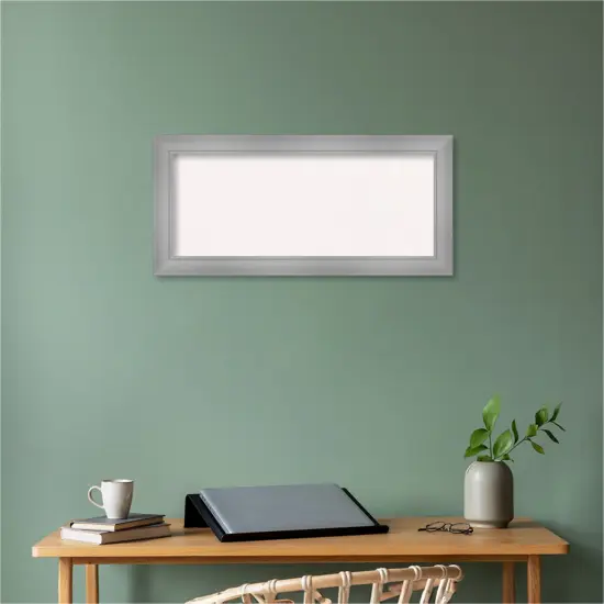 Flair Framed Corkboard, White Cork Polished Nickel {6}