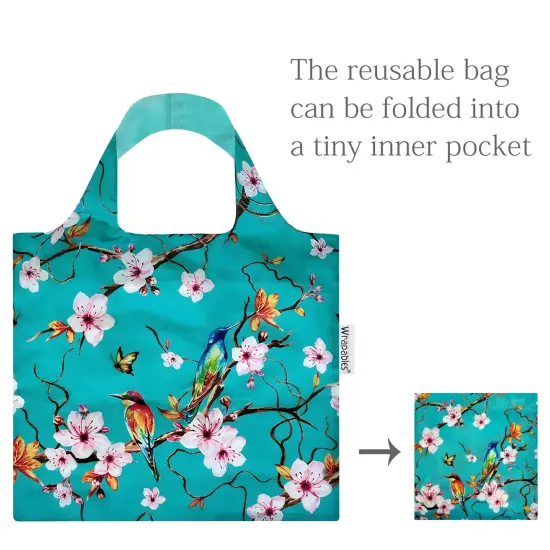 Wrapables AllyBag Collection Reusable Shopping Bag Cherry Blossoms {4}
