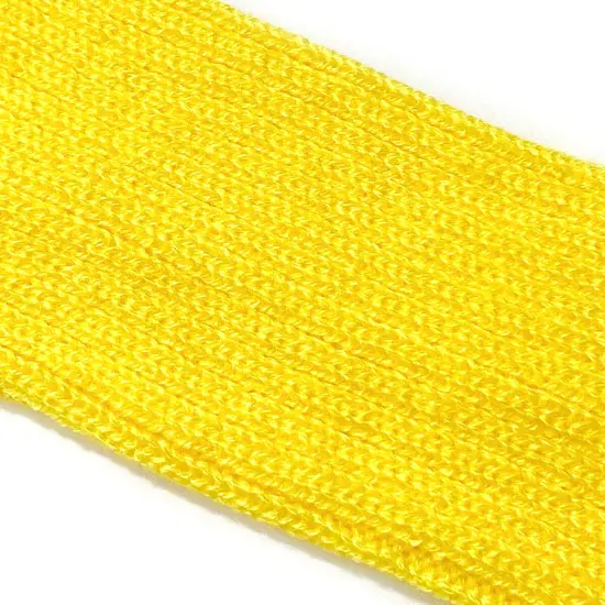 Wrapables 80's Style Neon Fluorescent Ribbed Leg Warmers Yellow {4}