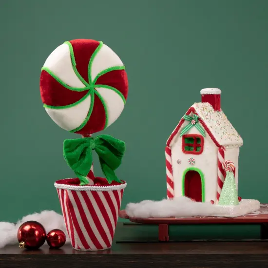 Northlight Peppermint Candy House Christmas Decoration - 11" White {4}