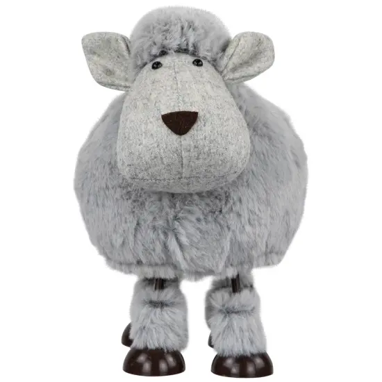 Northlight Bouncing Sheep Plush Easter Figure - 7.5" - Gray {4}