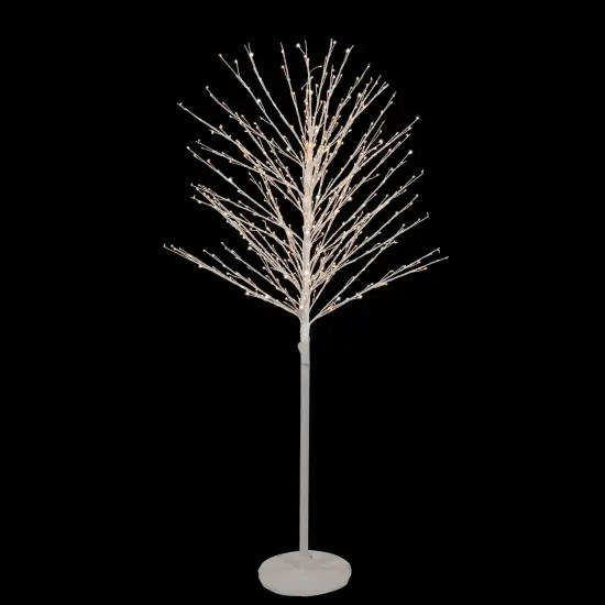 Northlight 5' White LED Lighted Christmas Twig Tree - Warm White Lights {4}
