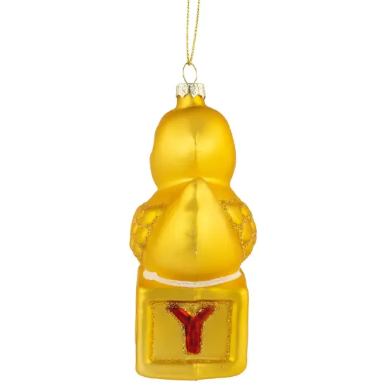 Northlight Ducky New Baby 2023 Glass Christmas Ornament - 5" Yellow {6}