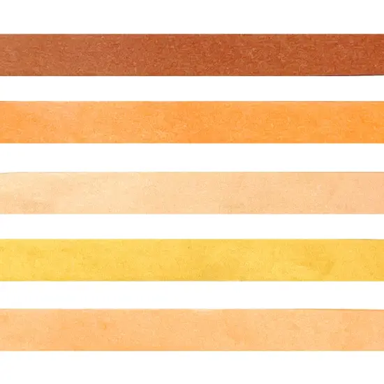 Wrapables Solid Color Washi Tape (Set of 5) Orange {5}