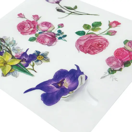 Wrapables Washi Scrapbooking Stickers Box Set Lavender Nature {4}