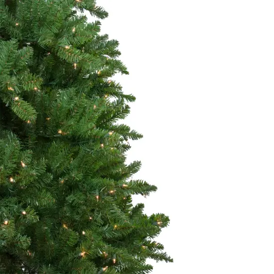 Northlight 7.5' Pre-Lit Slim Eastern Pine Artificial Christmas Tree - Clear Lights Green {6}