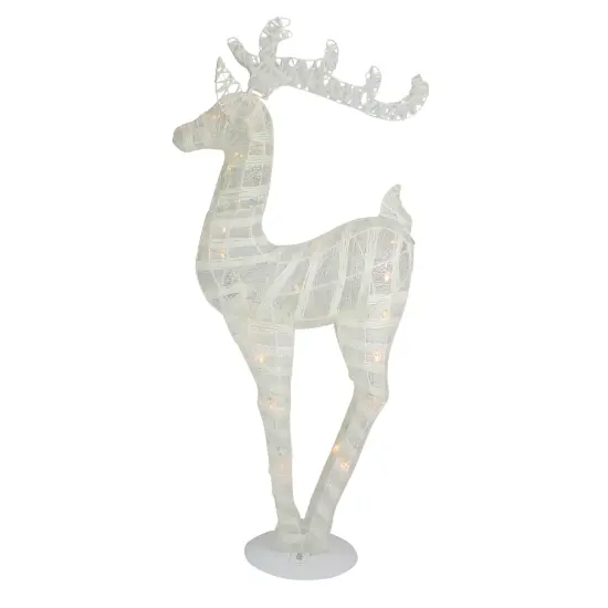 Northlight LED Lighted Glitter Reindeer Christmas Decoration - 36" - Warm White Lights {1}