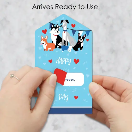 Big Dot of Happiness Pawty Like a Puppy - Dog Cards for Kids - Happy Valentine's Day Pull Tabs - Set of 12 {3}