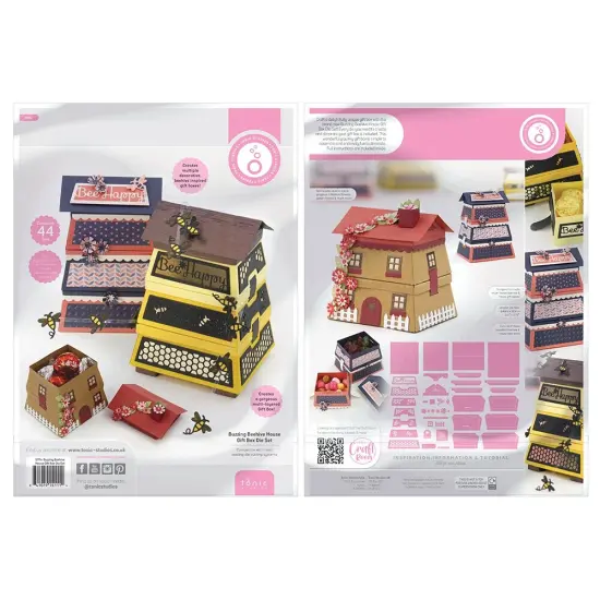 Tonic Studios Die Set-Buzzing Beehive House Gift Box {4}