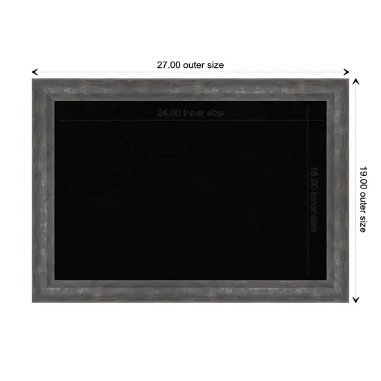 Angled Wood Framed Corkboard, Black Cork Metallic Rainbow {3}