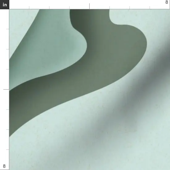 Various Fabrics by the Yard or Fat Quarter Mint Floral Aqua Botanical Honeybee Jumbo Xl Oversized Folk Art Style Custom Printed Fabric by Spoonflower {4}