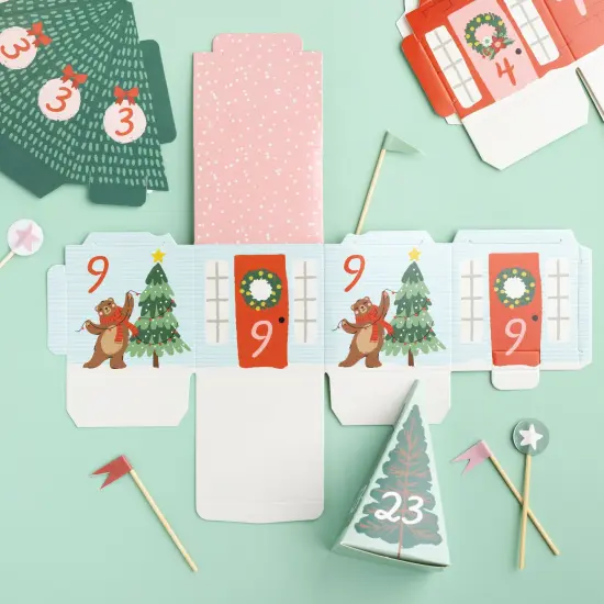 Mittens & Mistletoe Advent Calendar 40/Pkg-Makes 25 Houses {4}