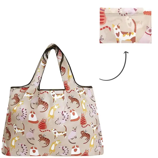 Wrapables Large Foldable Tote Nylon Reusable Grocery Bags Pegasus {10}