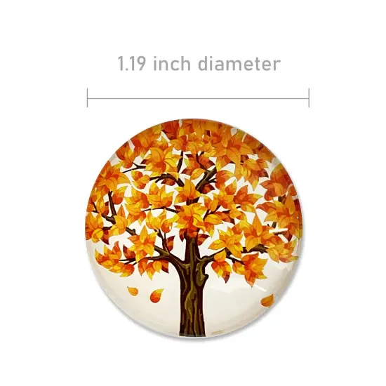 Wrapables Crystal Glass Magnets, Refrigerator Magnets for Office Whiteboards, Cabinets, Lockers (Set of 12) Tree Love {2}