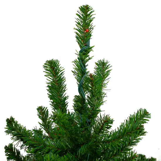 Northlight Pre-Lit Medium Alpine Artificial Christmas Tree - 6' - Multicolor Lights Green {5}
