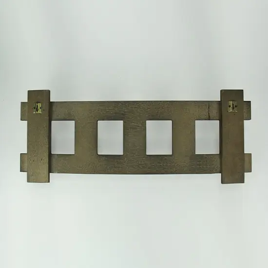 Rustic Contemporary Cutout Wood Hat Hook Wood Wall Hanging {3}