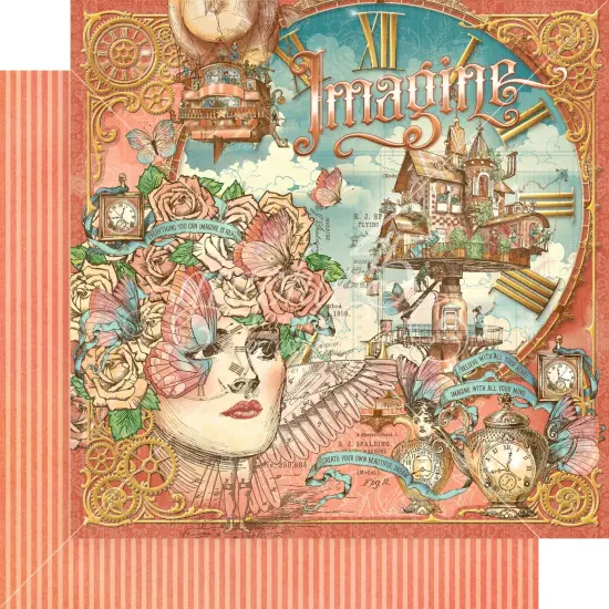 Graphic 45 Collector's Edition Pack 12"X12"-Imagine {3}