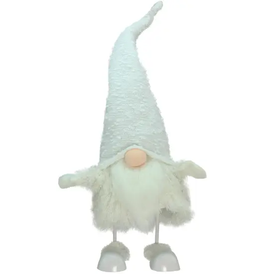 Northlight Sparkling Saul Bobble Action Christmas Gnome - 24" White {1}