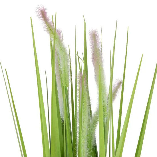 Northlight 24" Artificial Green Onion Grass Plant in Tin Pot {5}