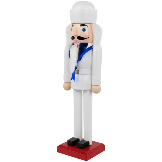 Nutcracker Factory 14" Navy Sailor Military Christmas Nutcracker White {4}