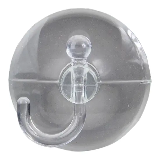 Northlight Large Hanging Suction Cup Christmas Hooks - 2.5" - Clear - Pack of 2 {3}
