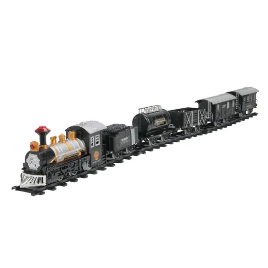 Northlight 17-Piece Black Consummate Animated Classic Train Set {1}
