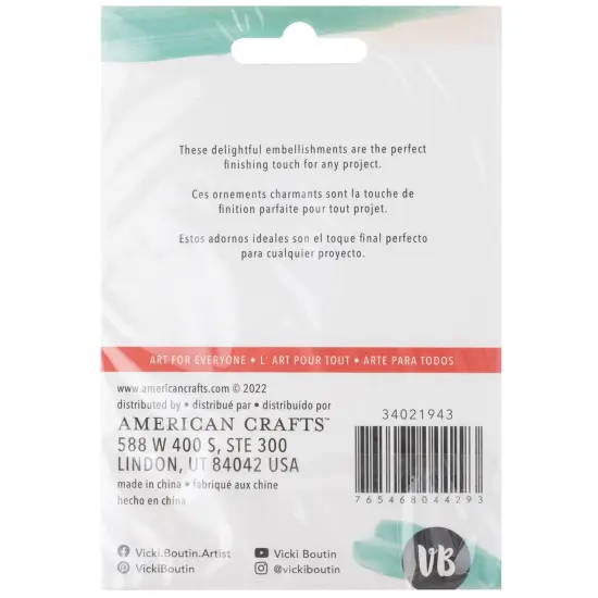 Vicki Boutin Peppermint Kisses Tassels 4/Pkg-W/Shaker Charms {2}