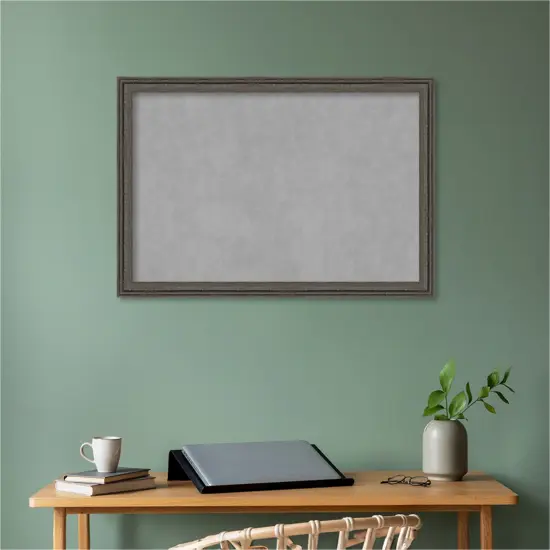 Upcycled Wood Framed Magnetic Board Upcycled Brown Grey {5}