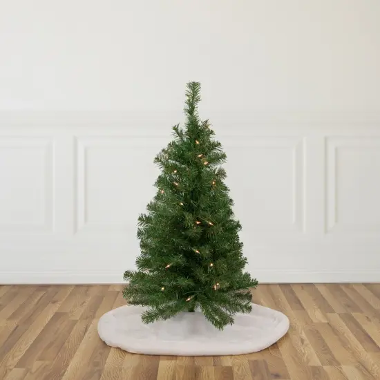 Northlight Pre-Lit Medium Oakridge Noble Fir Artificial Christmas Tree - 3' - Clear Lights Green {3}
