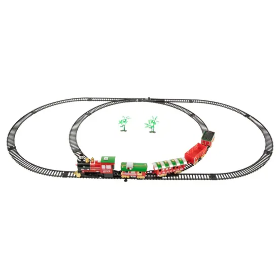 Northlight 21-Piece Animated and Musical Classic Christmas Train Set Red {4}