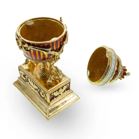 1899 Bouquet of Lilies Clock Royal Imperial Easter Egg {3}