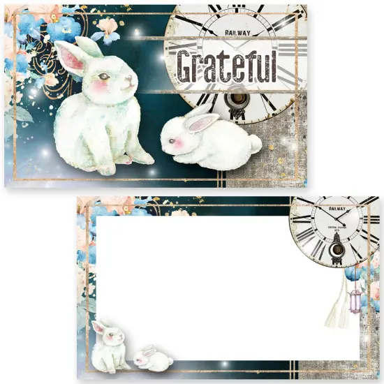 Moon Bunny Journal Card Pack 20/Pkg-4 Designs/5 Each {2}