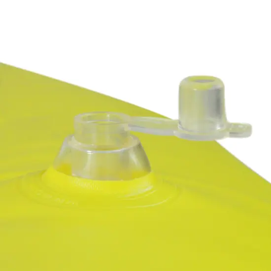 Swim Central Striped Solstice Inflatable Swimming Pool Ring Inner Tube - 42" - Yellow and Blue {7}