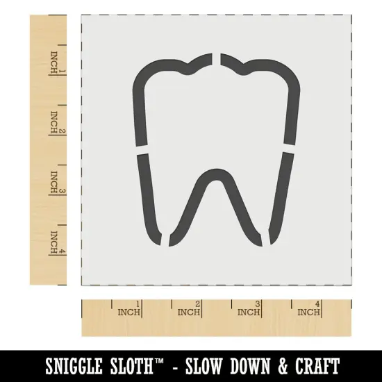 Tooth Outline Wall Cookie DIY Craft Reusable Stencil {6}