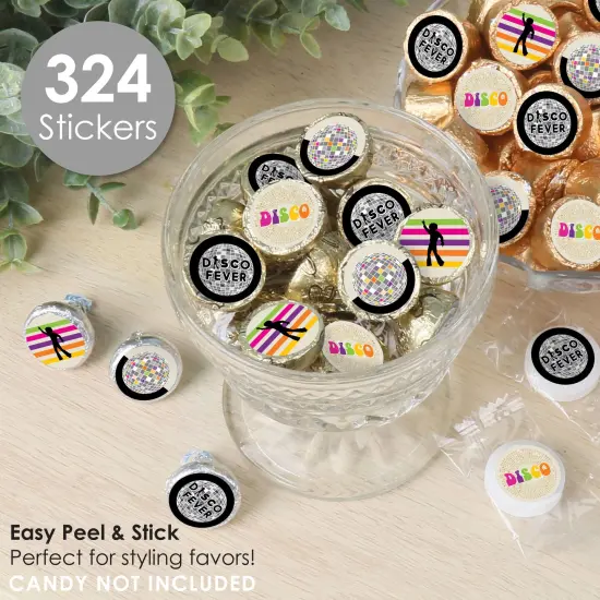 Big Dot of Happiness 70's Disco - 1970s Disco Fever Party Small Round Candy Stickers - Party Favor Labels - 324 Count {3}
