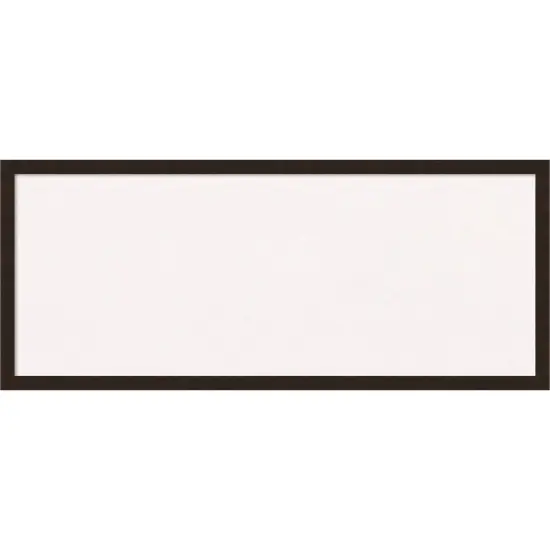 Carlisle Narrow Wood Framed Corkboard, White Cork Espresso {1}