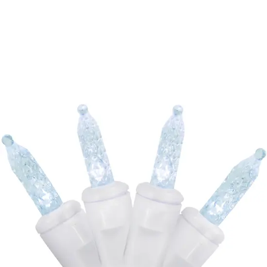 Brite Star LED Mini Dripping Christmas Lights - Pure White - 10' White Wire - 60ct {1}