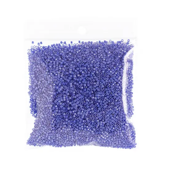 Miyuki Delica 50g Luster Glass Beads, 11/0 Blue Cyan (DB1569) {2}