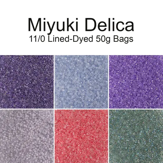 Miyuki Delica 50g Lined-Dyed Glass Beads, 11/0 Sapphire Ceyl DB0257 {3}