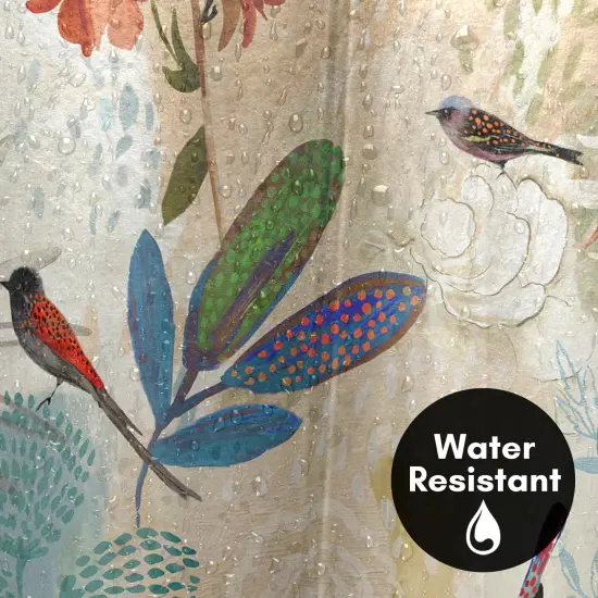 Americanflat 71" x 74" Shower Curtain, Where The Passion Flower Grows I by PI Creative Art {3}