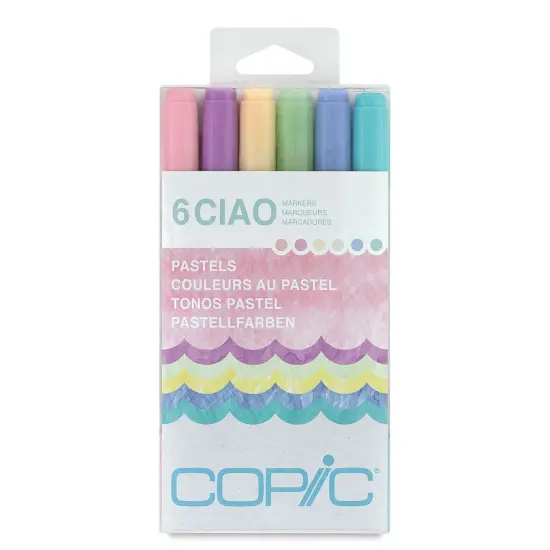 Copic Ciao Double Ended Marker Set - Pastel Colors, Set of 6 {1}