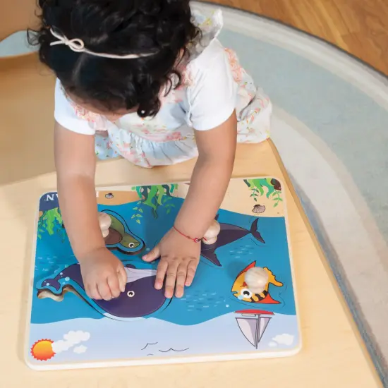 Kaplan Early Learning Company Kaplan Jumbo Knob Puzzles - Set of 7 {4}